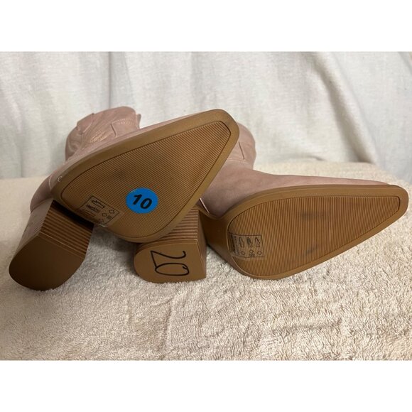 Qupid Slay 76X Women's Pink Western Ankle Boots Size 10 - Picture 13 of 15